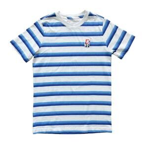 Nike Striped Logo Tee Size L(14-16)